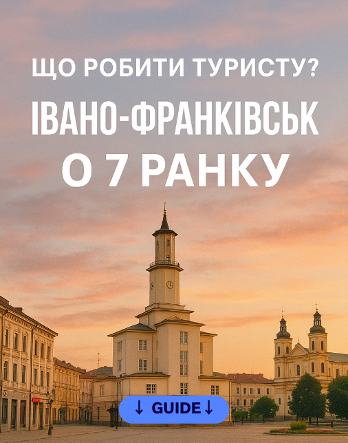 Що робити туристу, який приїхав до Івано-Франківська о 7 ранку у Івано-Франківську
